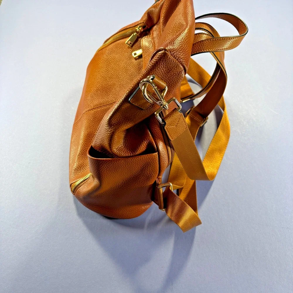 Kattee Womens Anti-Theft, Pickpocket Backpack Purse Leather Brown Travel Safety